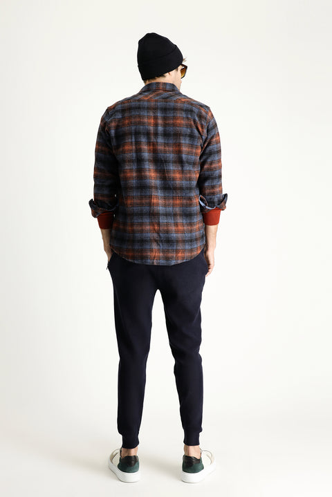 Koyu Lacivert Slim Fit Dar Kesim Pamuklu Sweatpant / Eşofman