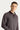 Koyu Bordo Polo Yaka Regular Fit Desenli Nakışlı Sweatshirt