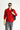 Bayrak Kırmızı Yarım Fermuarlı Polar Sweatshirt