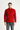 Bayrak Kırmızı Yarım Fermuarlı Polar Sweatshirt