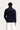 Koyu Lacivert Bato Yaka Regular Fit Fermuarlı Nakışlı Polar Sweatshirt