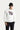 Ekru Bisiklet Yaka Baskılı Oversize Pamuk Sweatshirt
