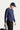İndigo Bisiklet Yaka Regular Fit Nakışlı Pamuklu Sweatshirt