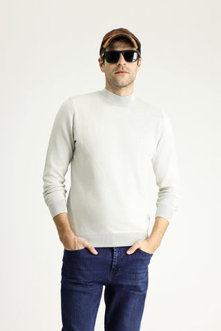  Taş Yarım Balıkçı Yaka Regular Fit Pamuklu Triko Kazak