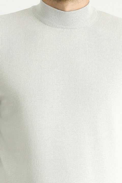 Taş Yarım Balıkçı Yaka Regular Fit Pamuklu Triko Kazak