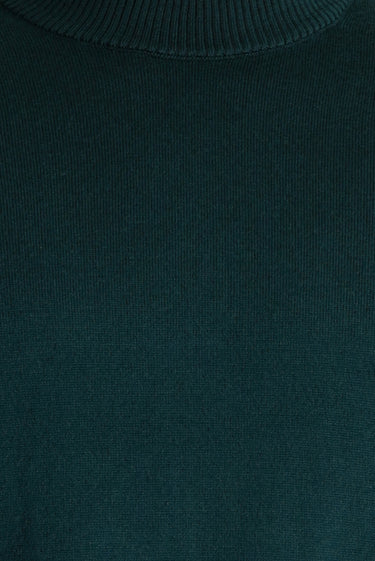 Koyu Petrol Yarım Balıkçı Yaka Slim Fit Dar Kesim Triko Kazak