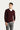 Koyu Bordo V Yaka Regular Fit Pamuklu Triko Kazak