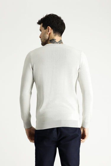 Taş Bisiklet Yaka Regular Fit Pamuklu Triko Kazak