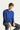 İndigo Bisiklet Yaka Slim Fit Dar Kesim Pamuklu Triko Kazak