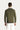 Orta Haki Bisiklet Yaka Slim Fit Dar Kesim Pamuklu Triko Kazak