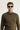 Koyu Vizon Bisiklet Yaka Slim Fit Dar Kesim Pamuklu Triko Kazak