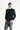 Koyu Lacivert Bisiklet Yaka Slim Fit Dar Kesim Desenli Triko Kazak