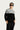 Siyah Bisiklet Yaka Slim Fit Dar Kesim Desenli Triko Kazak