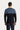 Koyu Lacivert Bisiklet Yaka Slim Fit Dar Kesim Desenli Triko Kazak
