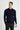 Koyu Lacivert Polo Yaka Slim Fit Dar Kesim Triko Kazak