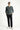 Orta Gri Polo Yaka Slim Fit Dar Kesim Desenli Triko Kazak