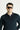Koyu Lacivert Polo Yaka Slim Fit Dar Kesim Desenli Triko Kazak