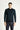 Koyu Lacivert Polo Yaka Slim Fit Dar Kesim Desenli Triko Kazak