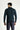 Koyu Lacivert Polo Yaka Slim Fit Dar Kesim Desenli Triko Kazak