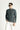 Orta Gri Yarım Balıkçı Yaka Slim Fit Dar Kesim Desenli Triko Kazak