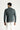 Orta Gri Yarım Balıkçı Yaka Slim Fit Dar Kesim Desenli Triko Kazak