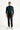 Koyu Lacivert Yarım Balıkçı Yaka Slim Fit Dar Kesim Desenli Triko Kazak