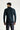 Koyu Lacivert Yarım Balıkçı Yaka Slim Fit Dar Kesim Desenli Triko Kazak