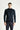 Koyu Lacivert Yarım Balıkçı Yaka Slim Fit Dar Kesim Desenli Triko Kazak