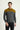 Koyu Antrasit Yarım Balıkçı Yaka Slim Fit Dar Kesim Desenli Triko Kazak
