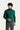 Koyu Yeşil Balıkçı Yaka Slim Fit Dar Kesim Desenli Pamuklu Triko Kazak
