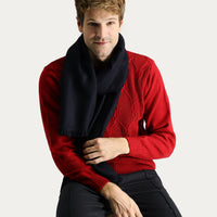 Koyu Kırmızı Bisiklet Yaka Slim Fit Dar Kesim Yünlü Desenli Triko Kazak