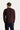 Koyu Bordo Bisiklet Yaka Slim Fit Dar Kesim Dikişsiz Desenli Yünlü Triko Kazak