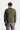 Orta Haki Bisiklet Yaka Slim Fit Dar Kesim Desenli Triko Kazak