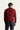 Koyu Bordo Bisiklet Yaka Regular Fit Desenli Triko Kazak