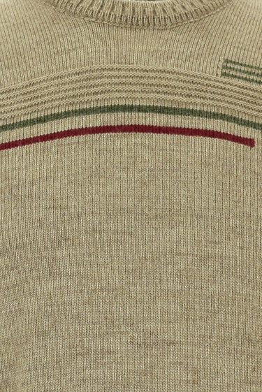 Orta Vizon Bisiklet Yaka Regular Fit Desenli Triko Kazak