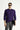 Mor Bisiklet Yaka Slim Fit Dar Kesim Desenli Triko Kazak