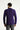 Mor Bisiklet Yaka Slim Fit Dar Kesim Desenli Triko Kazak