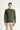 Orta Haki Bisiklet Yaka Slim Fit Dar Kesim Desenli Triko Kazak
