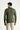 Orta Haki Bisiklet Yaka Slim Fit Dar Kesim Desenli Triko Kazak