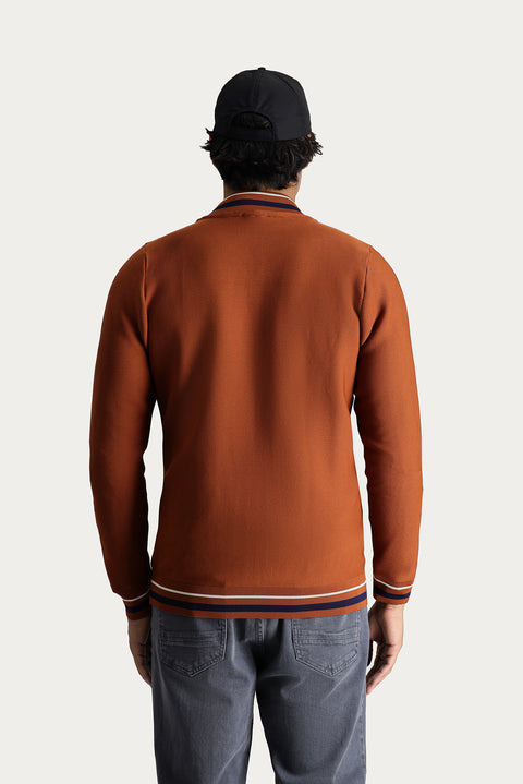 Cinnamon Slim Fit Narrow Cut Knit Cardigan