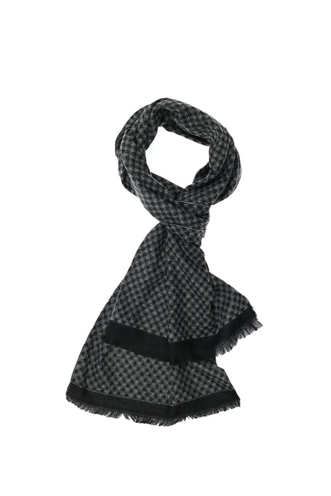 Koyu Füme Desenli Atkı