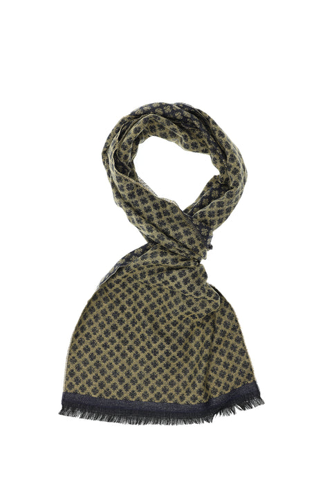 Koyu Kahve Desenli Atkı