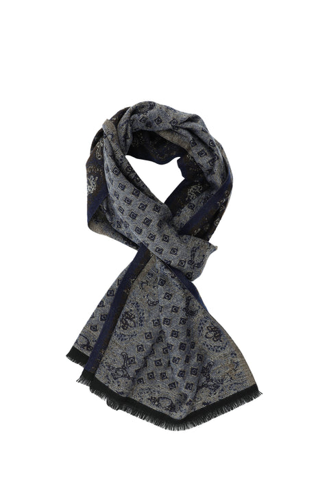 Açık Kahve  Çift Taraflı Desenli Atkı