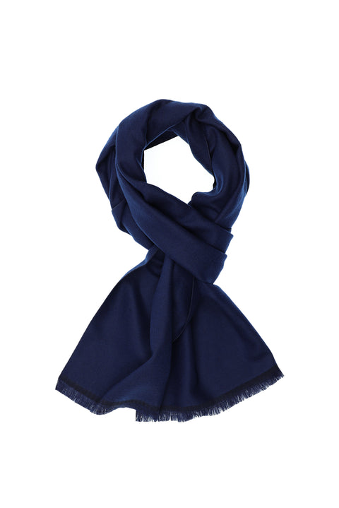 Koyu Lacivert Düz Atkı