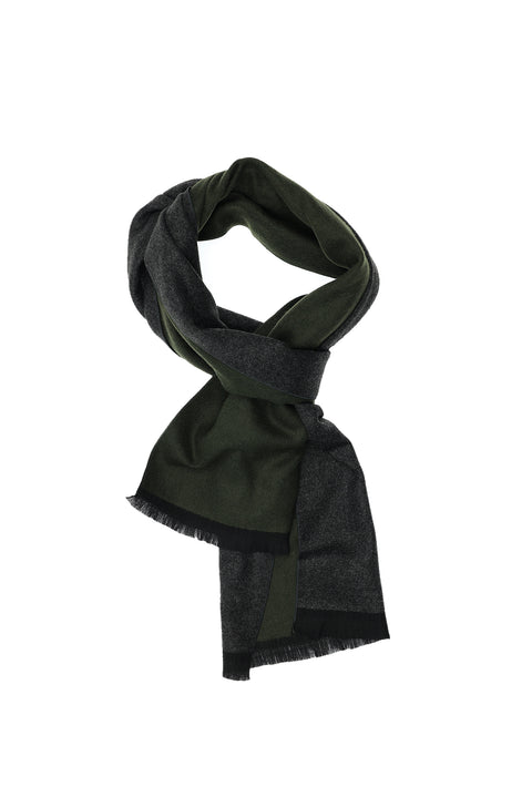 Koyu Yeşil Çift Taraflı Düz Atkı