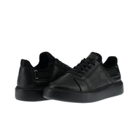 Siyah Sneaker Deri Ayakkabı