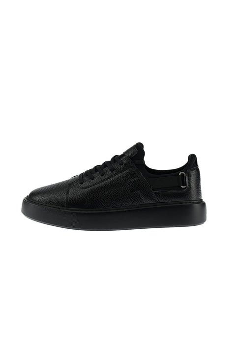 Siyah Sneaker Deri Ayakkabı