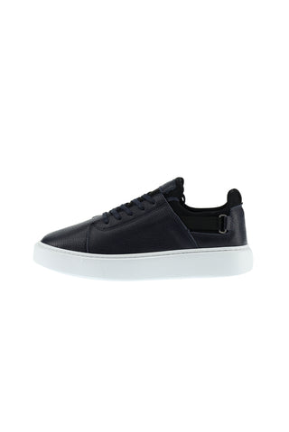  Koyu Lacivert Sneaker Deri Ayakkabı