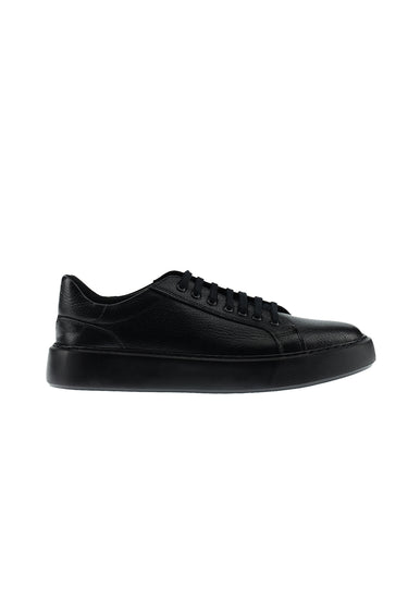 Siyah Sneaker Deri Ayakkabı