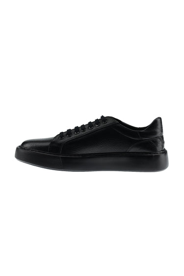 Siyah Sneaker Deri Ayakkabı